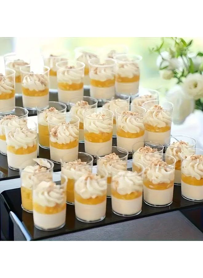 40pcs Clear Heavy Duty Leakproof Dessert Cups Stackable Jars for Cheesecake Pudding - Image 2